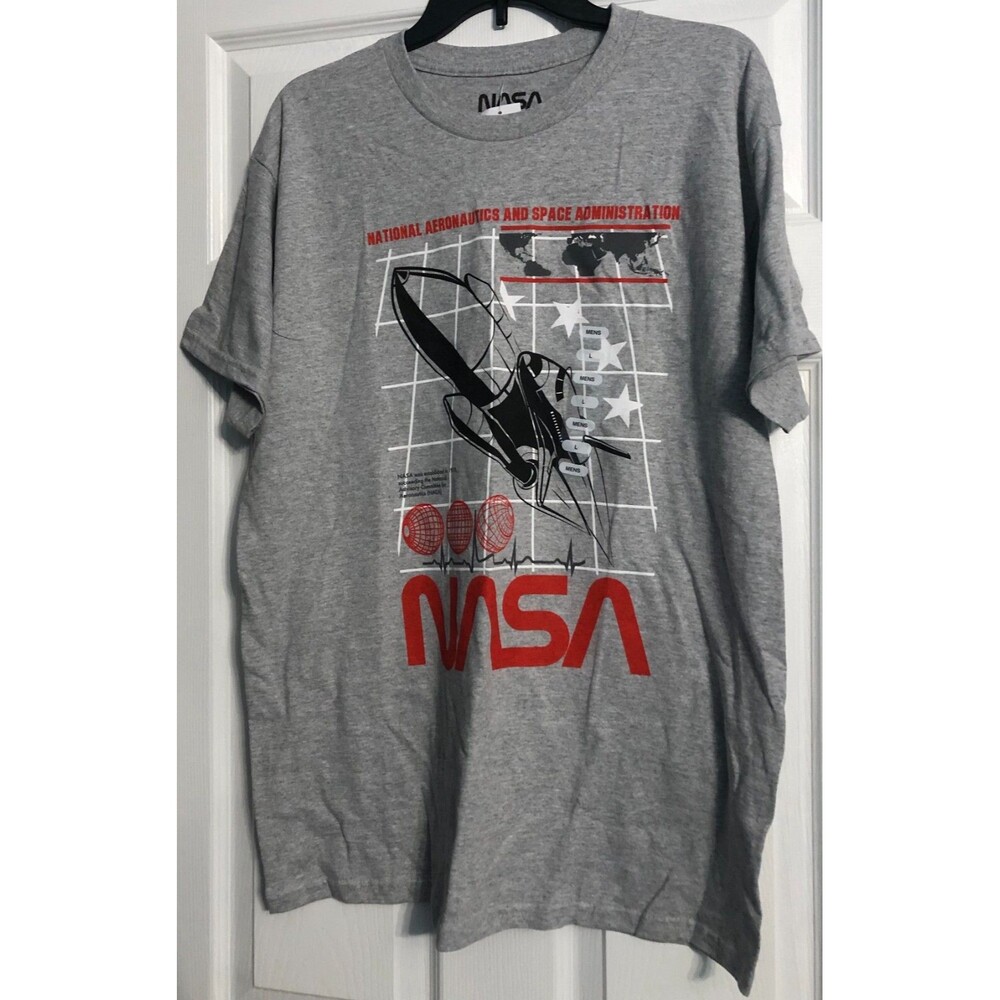 Men's Gray NASA T-Shirt Size Large NWT B3